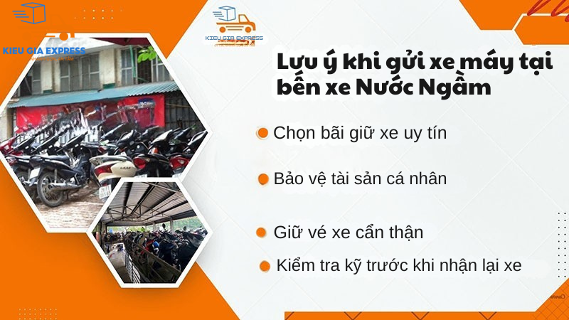 Giá vé gửi xe máy tại bến xe Nước Ngầm & Kinh nghiệm gửi an toàn 2 gửi xe máy tại bến xe Nước Ngầm