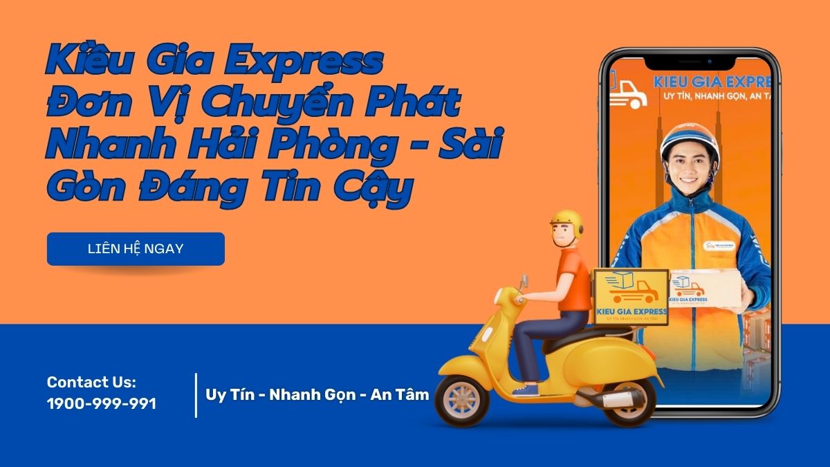 Chuyển phát nhanh Hải Phòng Sài Gòn siêu tốc 24h - 36h 2 Yellow And Orange 3D Illustrated Delivery Service Twitter Post 1