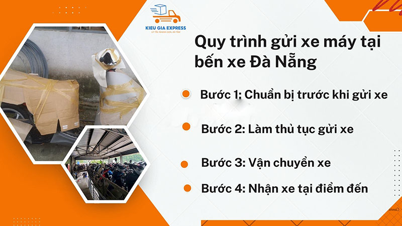 Cập nhật giá gửi xe máy tại bến xe Đà Nẵng đi các tỉnh thành 2025 3 Quy trình gửi xe tại bến xe Đà Nẵng
