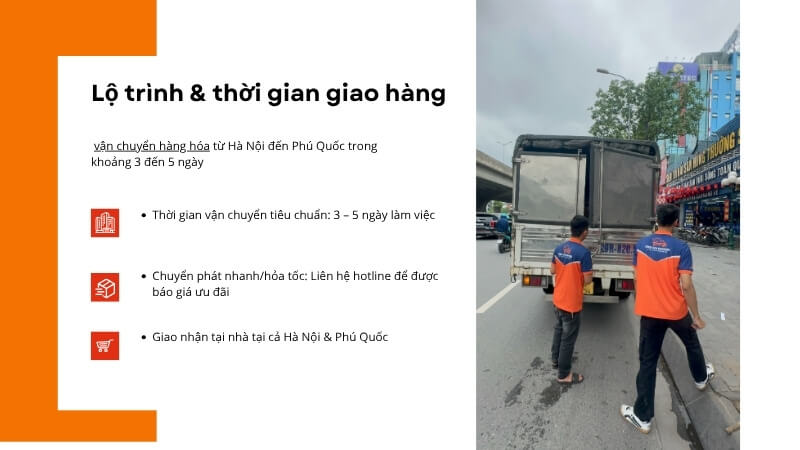 Gửi Hàng Đi Phú Quốc Nhanh Chóng, Uy Tín 3 thoi gian gui hang di phu quoc