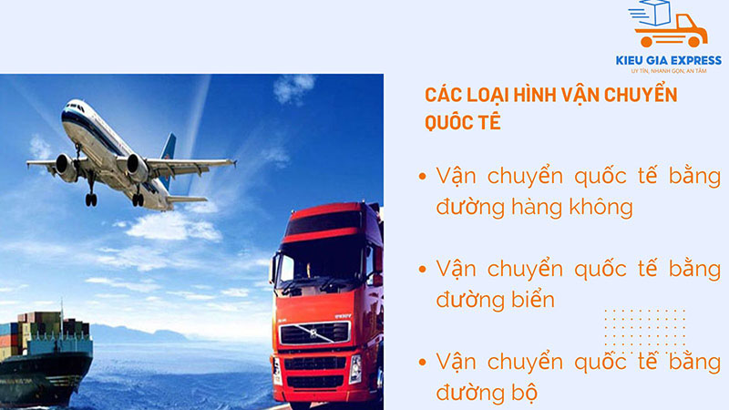 Các loại hình vận chuyển quốc tế