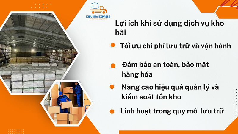 Lợi ích khi sử dụng dịch vụ kho bãi