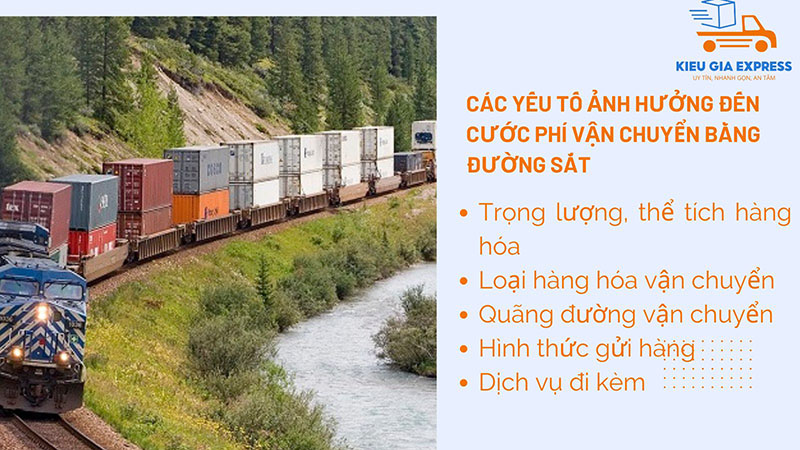 Cước phí vận chuyển bằng đường sắt đầy đủ nhất 2025 2 Yếu tố ảnh hưởng đến cước phí vận chuyển đường sắt