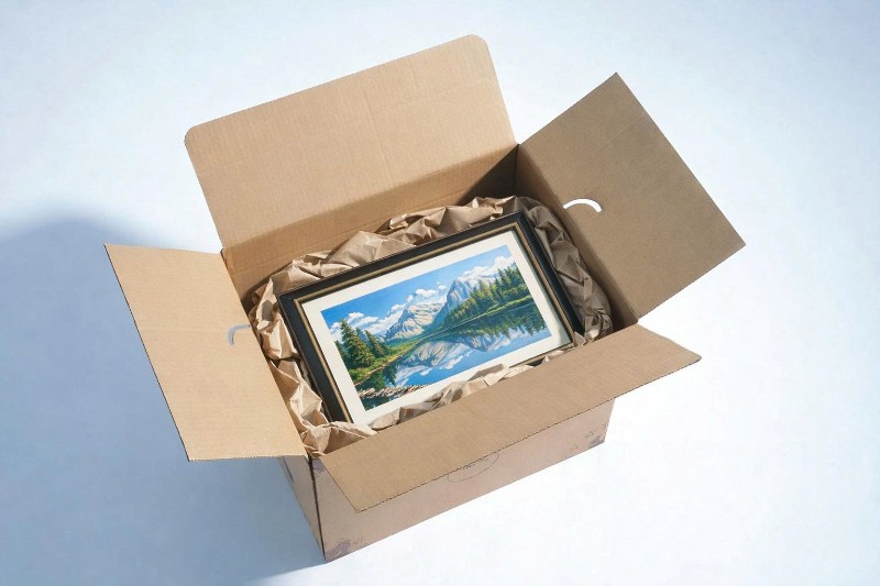5 Sai lầm khi đóng gói khiến hàng dễ vỡ và cách khắc phục 3 dong goi tranh nghe thuat