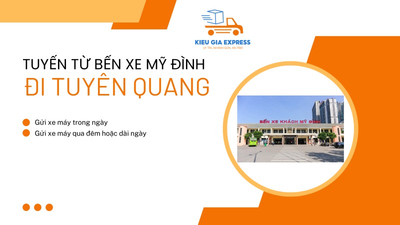 Xe vận chuyển tuyến Mỹ Đình đi Tuyên Quang tại Kiều Gia Express